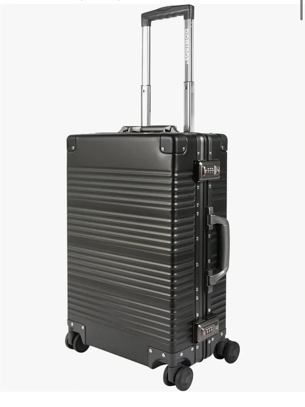 All aluminum carry on - zipperless with 360 wheels - 20 inch